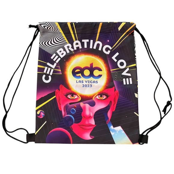 EDC Las Vegas 2023 drawstring promo backpack - Picture 1 of 3